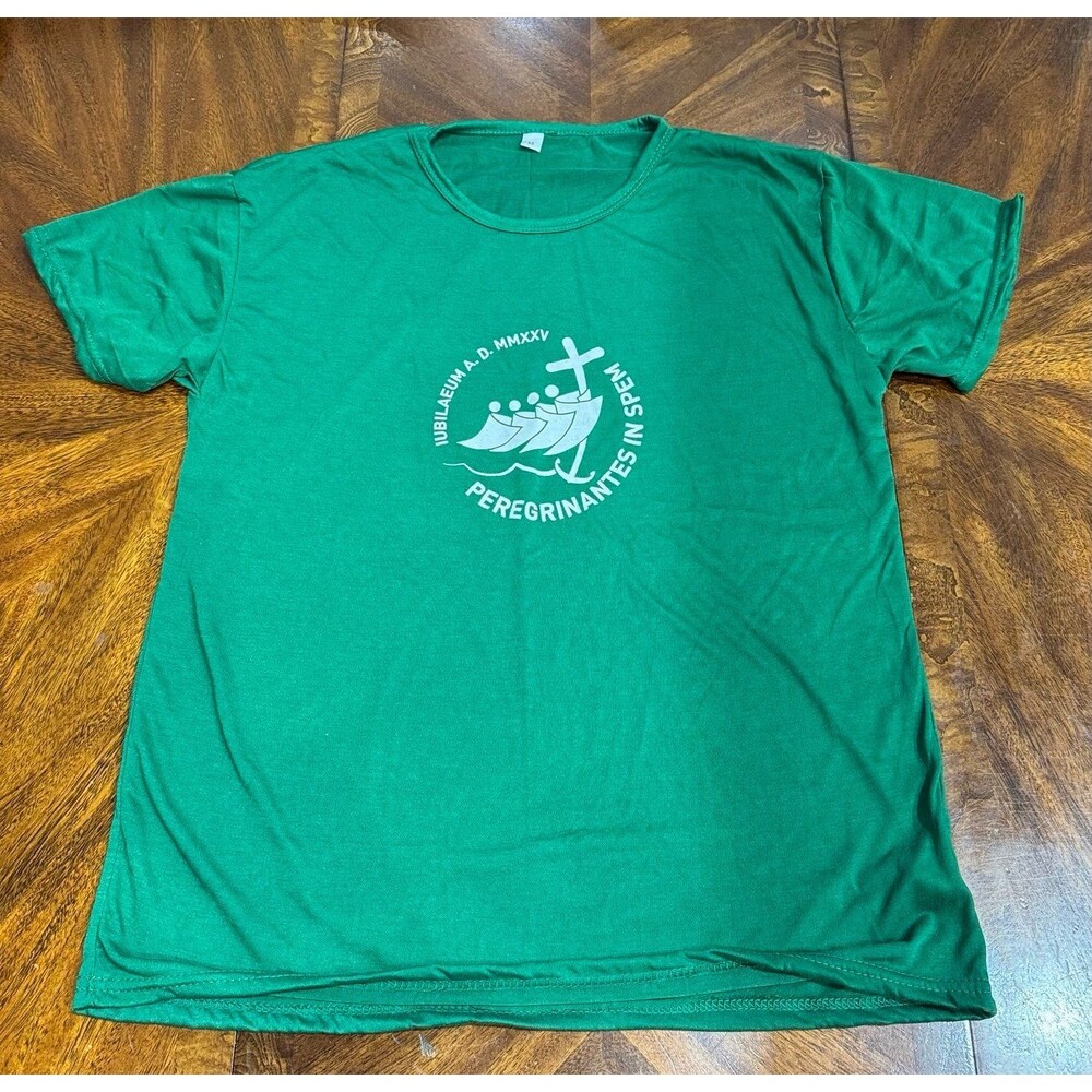 2025 Jubilee Pilgrims of Hope Green T-Shirt unisex M